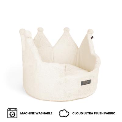 Show full view: Nandog Prive Collection Crown Cloud Dog & Cat Bed, Royal Ivory slide 3 of 7