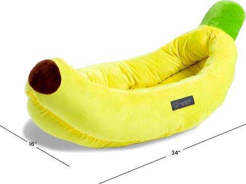 Show full view: Nandog Prive Collection Banana Dog & Cat Bed slide 4 of 5