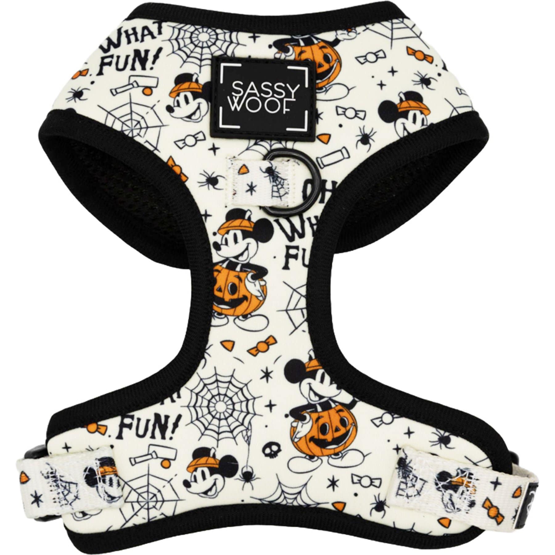 Sassy Woof Mickey Mouse Halloween Adjustable Dog Harness, Large: 22 to 33-in chest