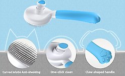 Yafylly Short & Long Haired Detangling Cat Brush, Blue slide 2 of 9