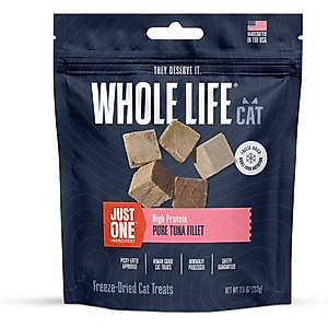 Whole Life Pet Just One Tuna Cat Treat, 7.5-oz bag