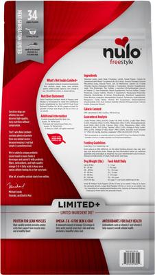 Show full view: Nulo FreeStyle Limited Ingredient Lamb Recipe Dry Dog Food, 10-lb bag slide 3 of 10