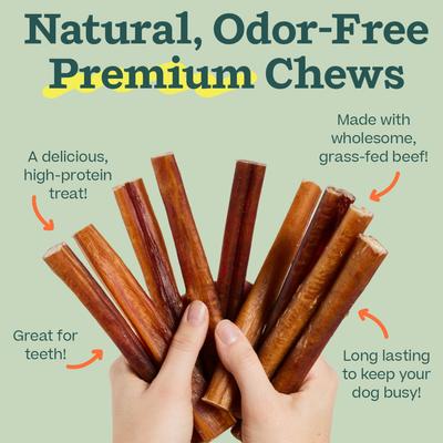 Show full view: Woof High Protein 6-inch Bully Stick Dog Chew, 5 count slide 6 of 8