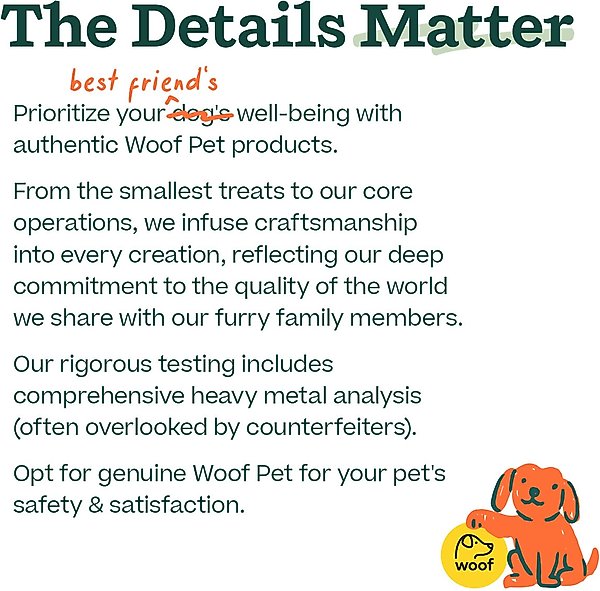 Show full view: Woof High Protein 6-inch Bully Stick Dog Chew, 5 count slide 3 of 8