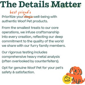 Woof High Protein 12-inch Bully Stick Dog Chew, 5 count