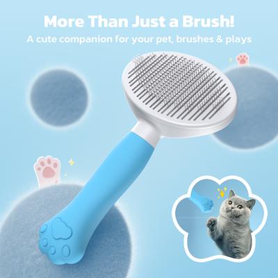 Show full view: Yafylly Short & Long Haired Detangling Cat Brush, Blue slide 5 of 9