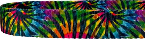 Show full view: Country Brook Petz Tie Dye Stripes Dog Leash, Medium: 6-ft long, 5/8-in wide slide 6 of 6