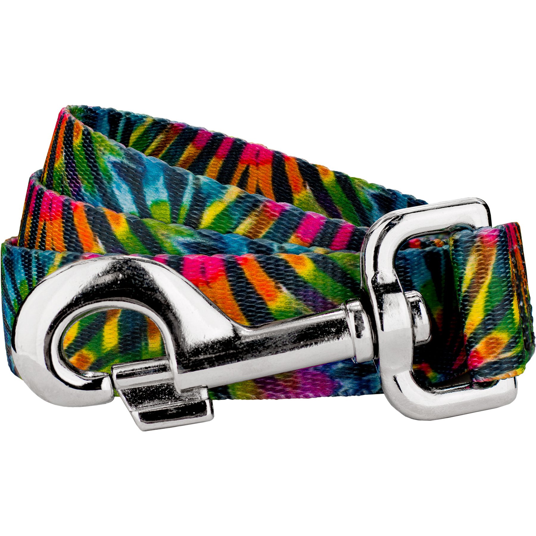 Country Brook Petz Tie Dye Stripes Dog Leash, Small: 4-ft long, 3/4-in wide