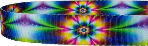 Show full view: Country Brook Petz Tie Dye Flowers Dog Leash, Medium: 6-ft long, 5/8-in wide slide 6 of 6