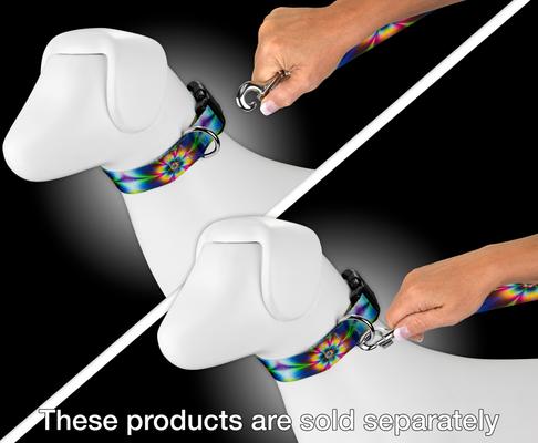 Show full view: Country Brook Petz Tie Dye Flowers Dog Leash, Medium: 6-ft long, 5/8-in wide slide 4 of 6