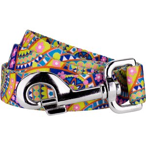 Country Brook Petz Yellow Boho Mandala Dog Leash, Large: 4-ft long, 1-in wide