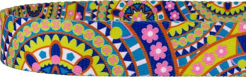 Show full view: Country Brook Petz Yellow Boho Mandala Dog Leash, Medium: 6-ft long, 5/8-in wide slide 4 of 4