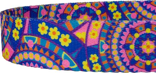 Show full view: Country Brook Petz Blue Boho Mandala Dog Leash, Medium: 4-ft long, 5/8-in wide slide 5 of 5