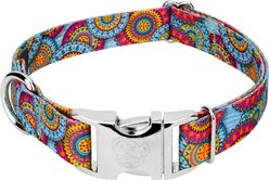 Country Brook Petz Premium Sky Mandala Dog Collar, Small: 11 to 13-in neck, 5/8-in wide