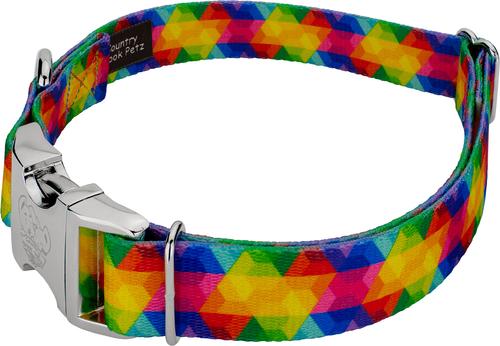 Show full view: Country Brook Petz Premium Kaleidoscope Dog Collar, Medium: 13 to 16-in neck, 1-in wide slide 4 of 6