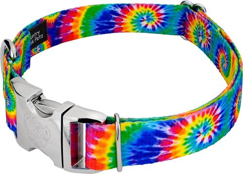 Show full view: Country Brook Petz Premium Classic Tie Dye Dog Collar, Large: 16 to 22-in neck, 1-in wide slide 6 of 8