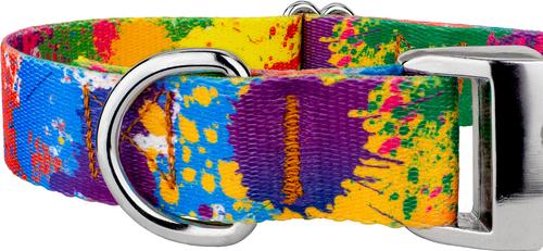 Show full view: Country Brook Petz Premium Paint Splatter Dog Collar, Medium: 13 to 16-in neck, 1-in wide slide 6 of 6