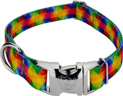 Country Brook Petz Premium Kaleidoscope Dog Collar, Medium: 13 to 16-in neck, 1-in wide