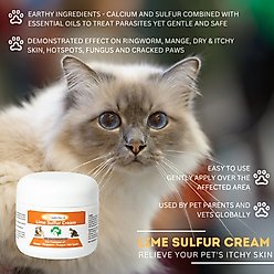 Healthy Paw Life Lime Sulfur Cream Itchy & Dry Skin Veterinary Treatment for Dogs & Cats, 4-oz jar slide 2 of 7