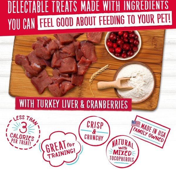 Charlee Bear Turkey Liver & Cranberries Flavor Dog Treats