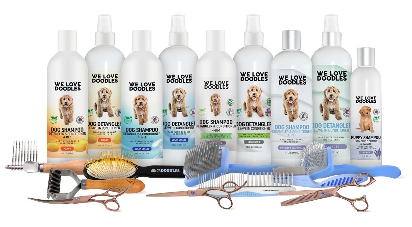 We Love Doodles Hypoallergenic Unscented Dog Detangler Spray, 16-fl oz bottle