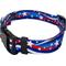 Show in main carousel: Country Brook Design Deluxe Star Spangled Dog Collar, Large: 16 to 22-in neck, 1-in wide slide 4 of 7