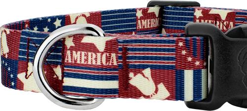 Show full view: Country Brook Design Deluxe Spirit of '76 Dog Collar, XX-Small: 7 to 9-in neck, 1/2-in wide slide 7 of 7