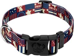 Country Brook Design Deluxe Spirit of '76 Dog Collar, Large: 16 to 22-in neck, 1-in wide