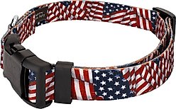 Country Brook Design Patriotic Tribute Deluxe Dog Collar, Small: 11 to 13-in neck, 5/8-in wide slide 2 of 5