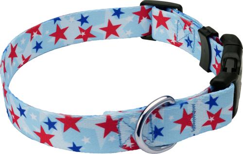 Show full view: Country Brook Design Deluxe American Celebration Dog Collar, Medium: 13 to 16-in neck, 1-in wide slide 5 of 6
