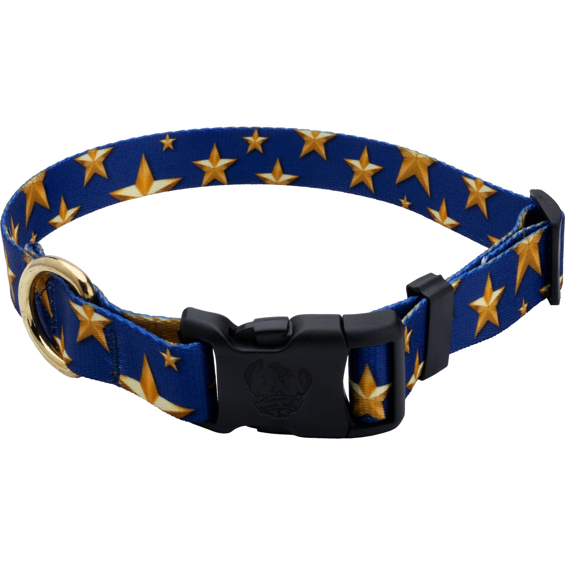 Country Brook Design Deluxe Duty Honor Country Dog Collar, X-Large: 18 to 26-in neck, 1-in wide