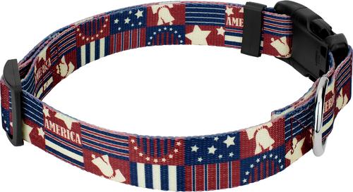 Show full view: Country Brook Design Deluxe Spirit of '76 Dog Collar, XX-Small: 7 to 9-in neck, 1/2-in wide slide 6 of 7