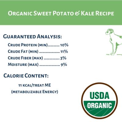 Show full view: Dog Mamma's Organic Sweet Potato & Kale Dog Treats, 6-oz bag slide 8 of 10