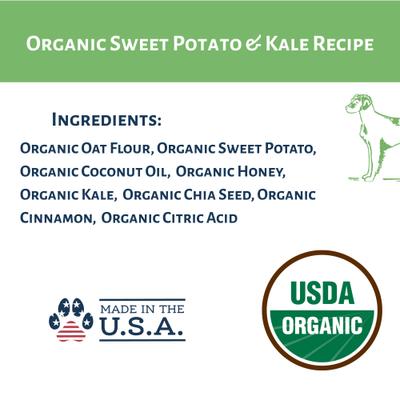 Show full view: Dog Mamma's Organic Sweet Potato & Kale Dog Treats, 6-oz bag slide 7 of 10