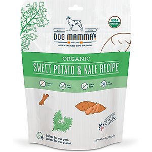 Dog Mamma's Organic Sweet Potato & Kale Dog Treats, 6-oz bag