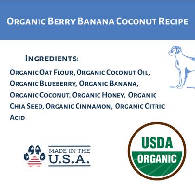 Show full view: Dog Mamma's Organic Berry Banana Coconut Dog Treats, 6-oz bag slide 7 of 9