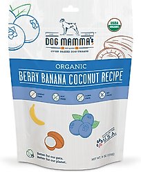 Dog Mamma's Organic Berry Banana Coconut Dog Treats, 6-oz bag
