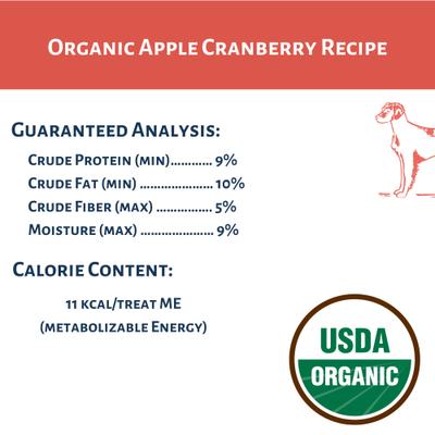 Show full view: Dog Mamma's Organic Apple Cranberry Dog Treats, 6-oz bag slide 8 of 10