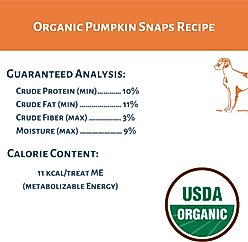 Dog Mamma's Organic Pumpkin Snaps Dog Treats, 6-oz bag slide 2 of 8