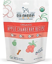 Dog Mamma's Organic Apple Cranberry Dog Treats, 6-oz bag