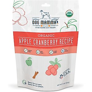 Dog Mamma's Organic Apple Cranberry Dog Treats, 6-oz bag