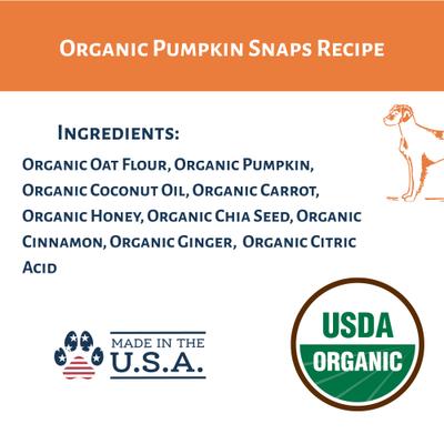 Show full view: Dog Mamma's Organic Pumpkin Snaps Dog Treats, 6-oz bag slide 7 of 9
