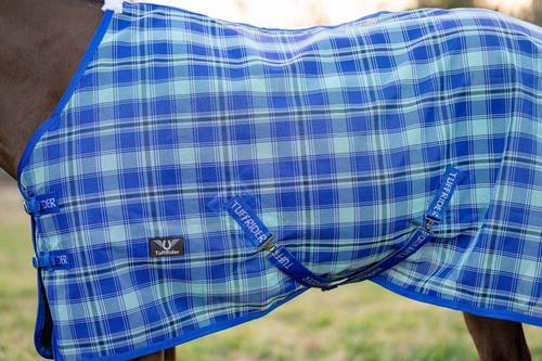 Show full view: TuffRider Shoulder Lining Horse Fly Shield Sheet, Sky Blue, 81-in slide 5 of 5