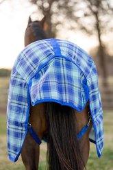 TuffRider Shoulder Lining Horse Fly Shield Sheet, Sky Blue, 78-in slide 2 of 5