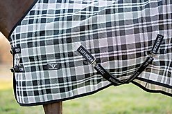TuffRider Shoulder Lining Horse Fly Shield Sheet, Black/Grey, 81-in slide 2 of 5