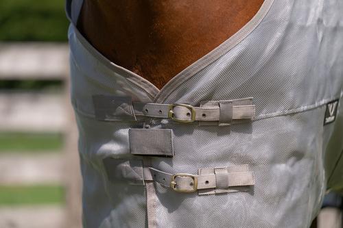 Show full view: TuffRider NevaTear Technical Standard Neck Horse Fly Sheet, Silver, 69-in slide 3 of 6