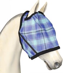 TuffRider Horse Fly Mask, Blue, Horse slide 2 of 2