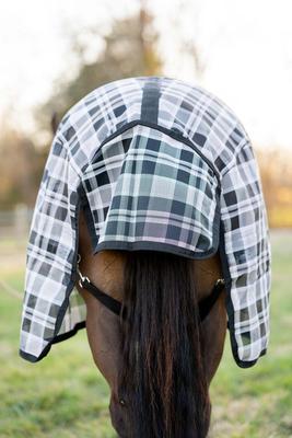 Show full view: TuffRider Shoulder Lining Horse Fly Shield Sheet, Black/Grey, 75-in slide 2 of 5
