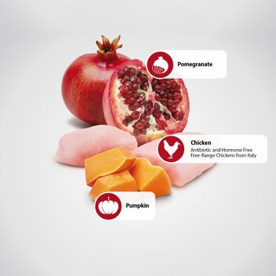 Show full view: Farmina N&D Pumpkin Canine Adult Chicken & Pomegranate Dry Dog Food, 22-lb bag slide 7 of 10