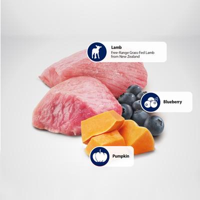 Show full view: Farmina N&D Pumpkin Canine Puppy Lamb & Blueberry Dry Dog Food, 22-lb bag slide 7 of 10